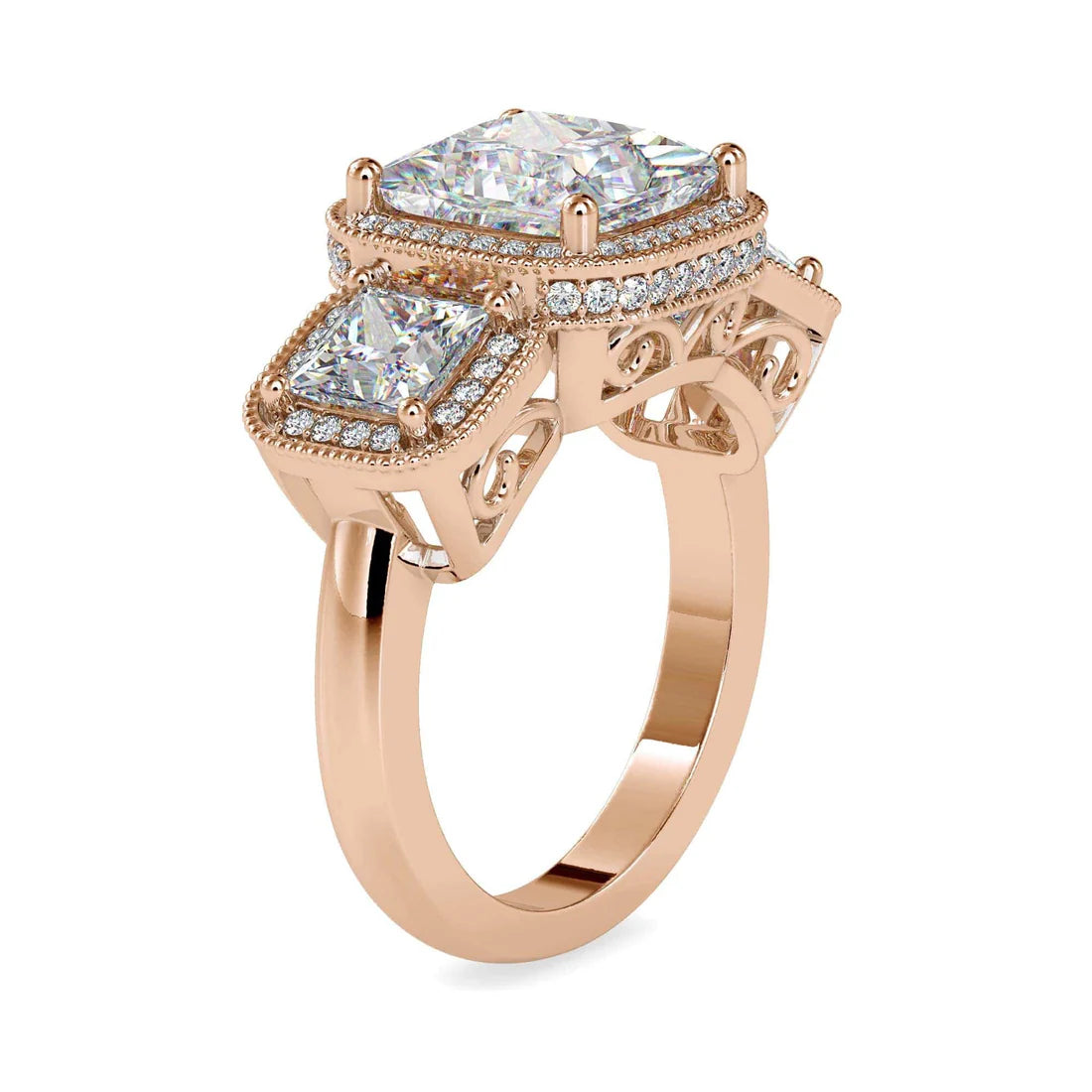 Muse Lab Grown Diamond 3 Stone Ring