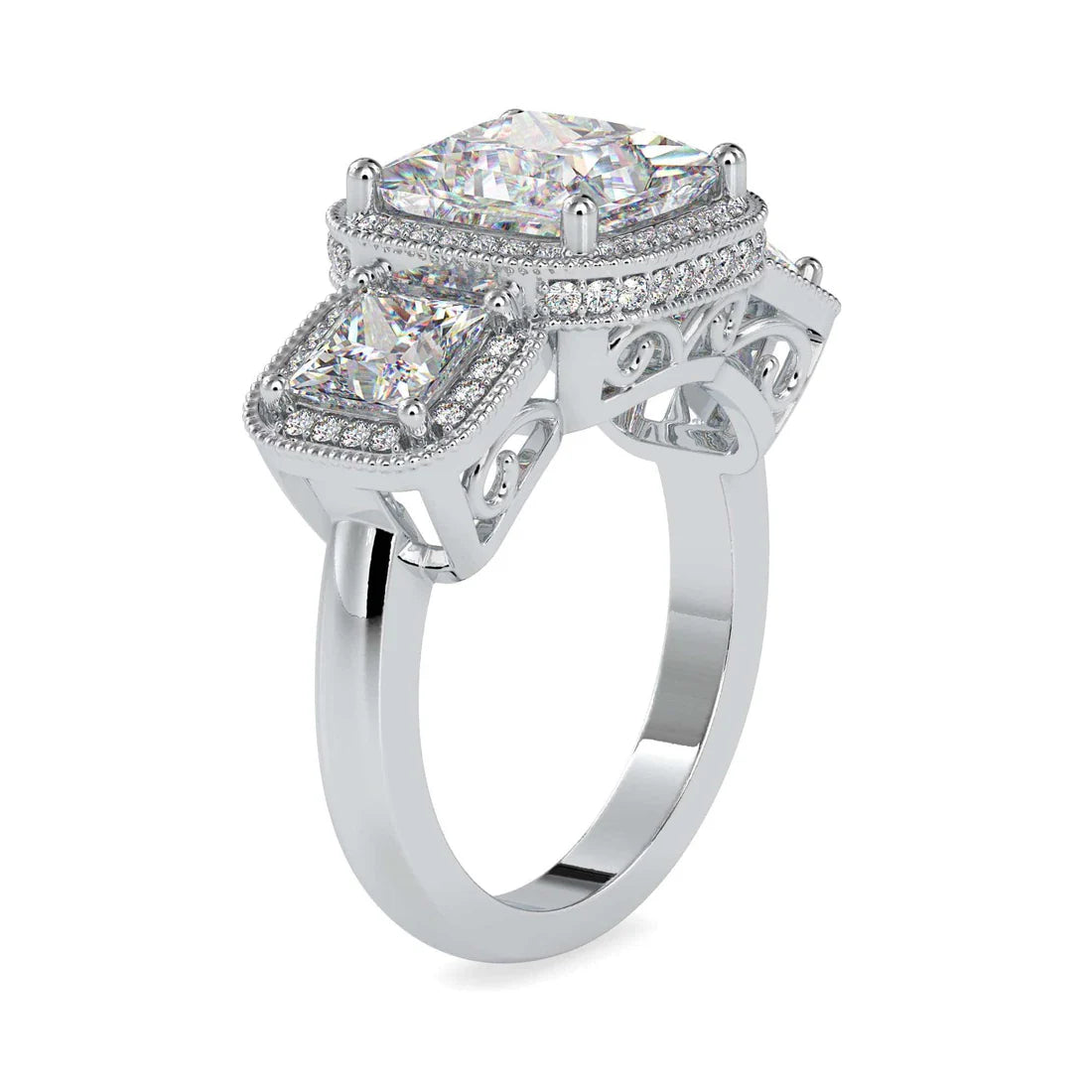 Muse Lab Grown Diamond 3 Stone Ring