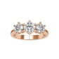 Communal Lab Grown Diamond 3 Stone Ring