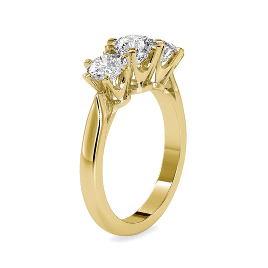 Communal Lab Grown Diamond 3 Stone Ring