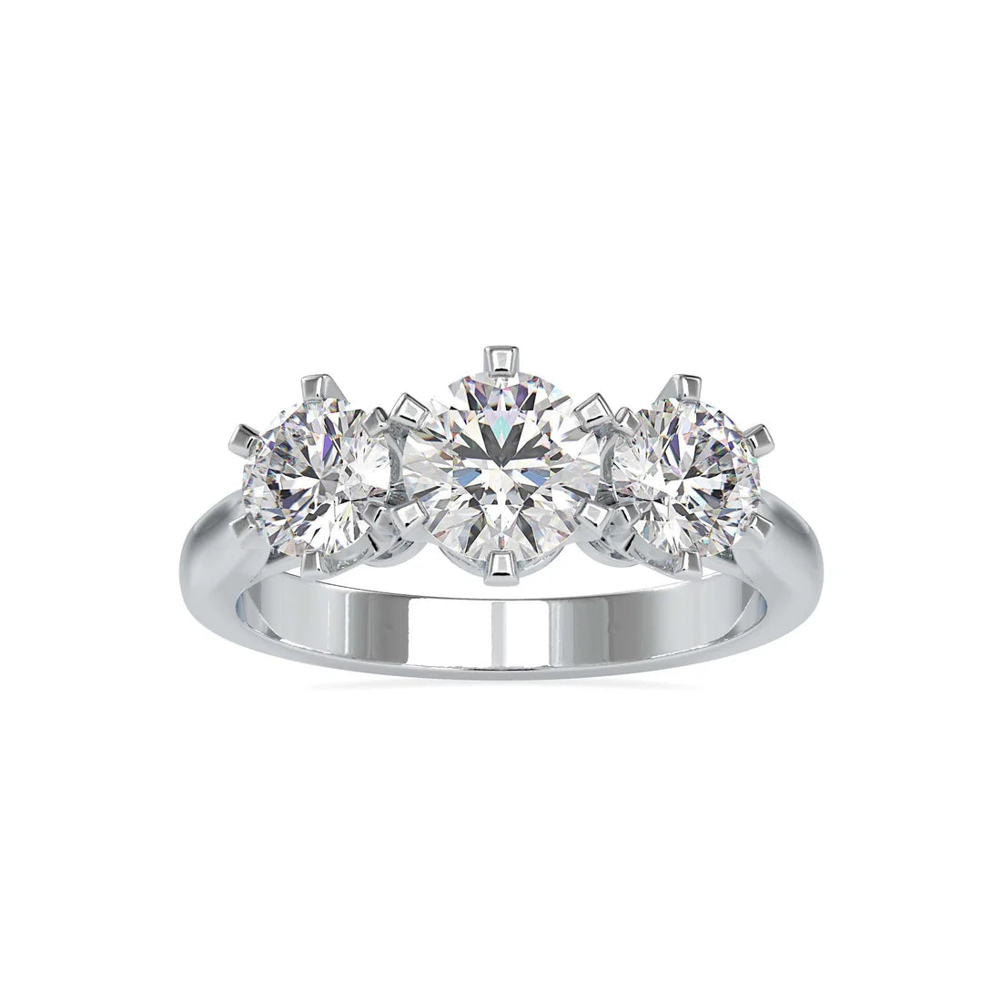 Communal Lab Grown Diamond 3 Stone Ring