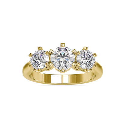 Communal Lab Grown Diamond 3 Stone Ring