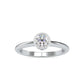 Bezel 0.55 Pointer Round Solitaire Engagement Lab Diamond Ring