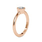 Bezel 0.55 Pointer Round Solitaire Engagement Lab Diamond Ring