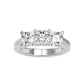 Triplicate Lab Grown Diamond 3 Stone Ring
