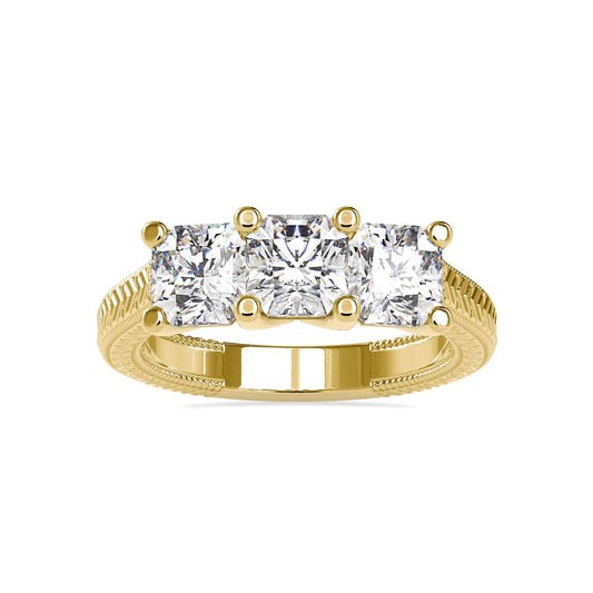 Triplicate Lab Grown Diamond 3 Stone Ring