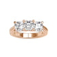 Triplicate Lab Grown Diamond 3 Stone Ring