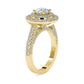 Nimrod Halo 0.75 Pointer Lab Diamond Ring