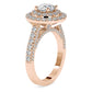 Nimrod Halo 0.75 Pointer Lab Diamond Ring