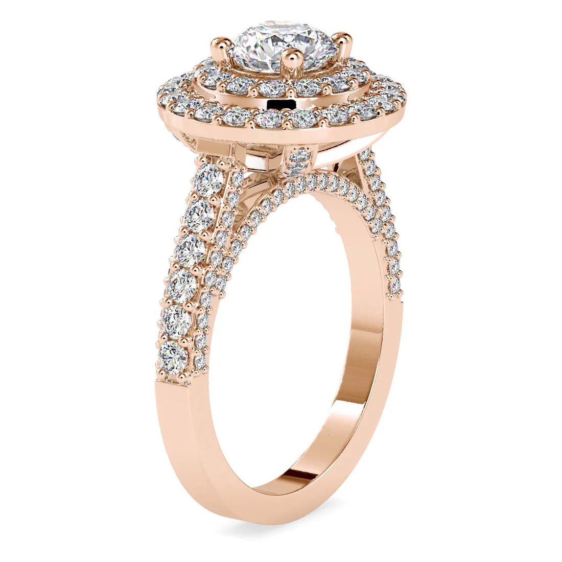 Nimrod Halo 0.75 Pointer Lab Diamond Ring