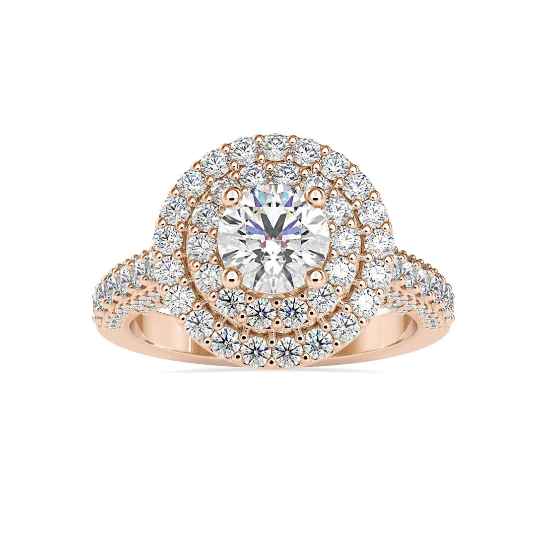 Nimrod Halo 0.75 Pointer Lab Diamond Ring