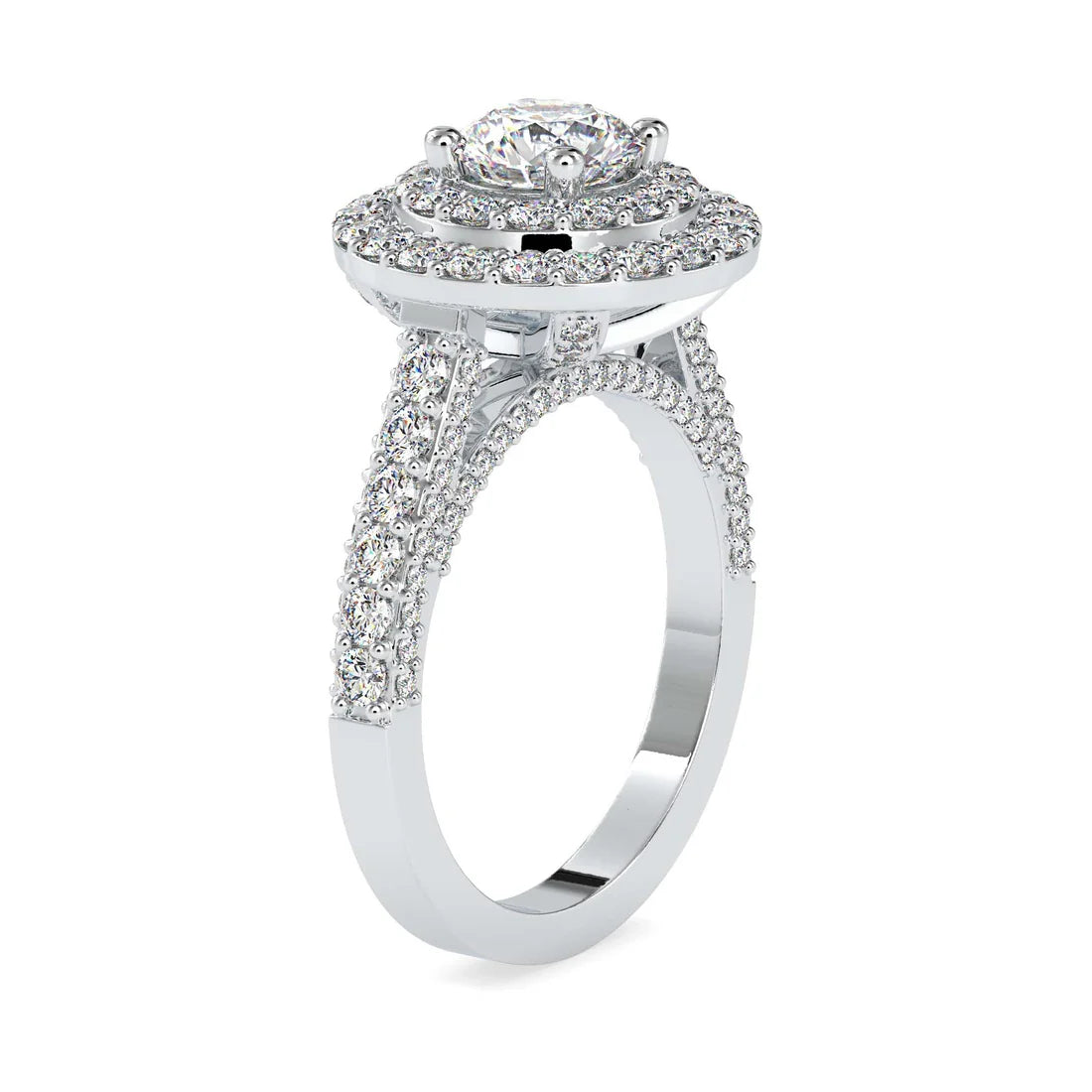 Nimrod Halo 0.75 Pointer Lab Diamond Ring