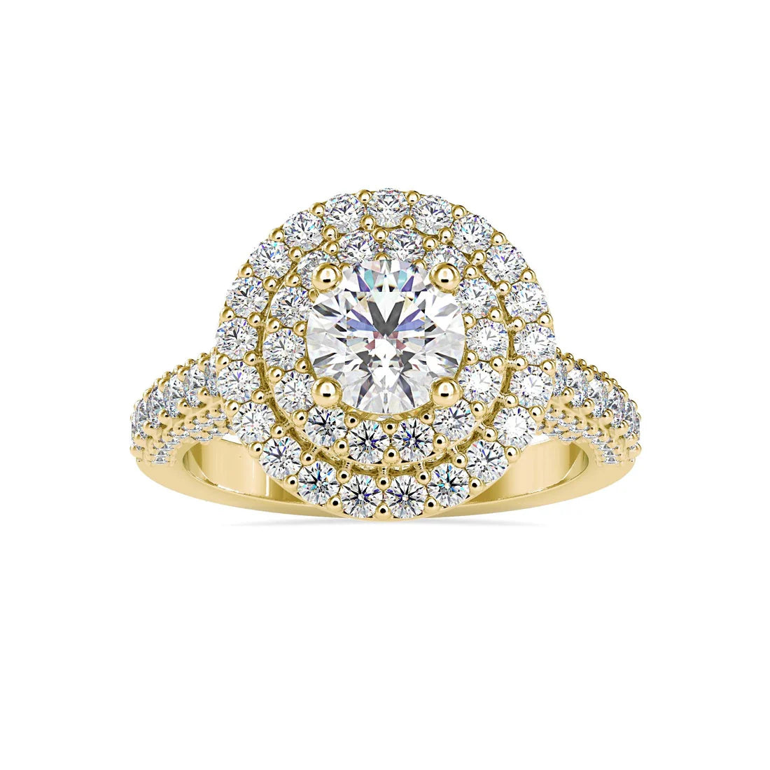 Nimrod Halo 0.75 Pointer Lab Diamond Ring