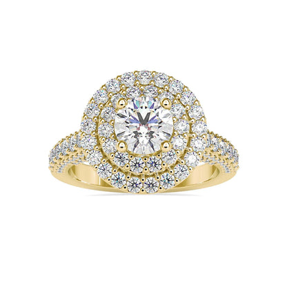 Nimrod Halo 0.75 Pointer Lab Diamond Ring