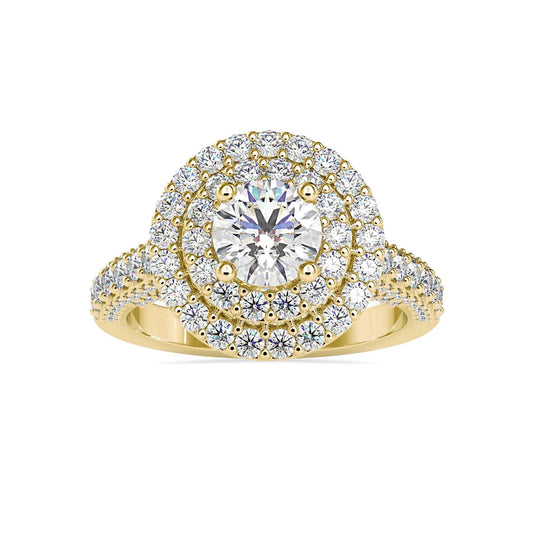 Nimrod Halo 0.75 Pointer Lab Diamond Ring
