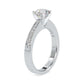 Fancy Frill 0.90 Pointer Round Lab Diamond Ring