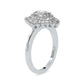 Slaying 0.75 Pointer Oval Halo Lab Diamond Ring