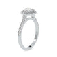 Gracy Halo 0.65 Pointer Round Lab Diamond Ring