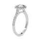 Ariel Halo 0.90 Pointer Round Lab Diamond Ring