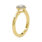 Arya 0.40 Pointer Round Lab Diamond Halo Ring