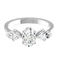 Tram Oval Lab Diamond Ring
