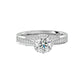 Jane 60 Pointer Round Halo Lab Diamond Ring