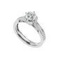 Jane 60 Pointer Round Halo Lab Diamond Ring