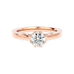Caroline 65 Pointer Round Lab Diamond Ring