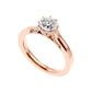 Caroline 65 Pointer Round Lab Diamond Ring