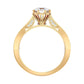 Caroline 65 Pointer Round Lab Diamond Ring