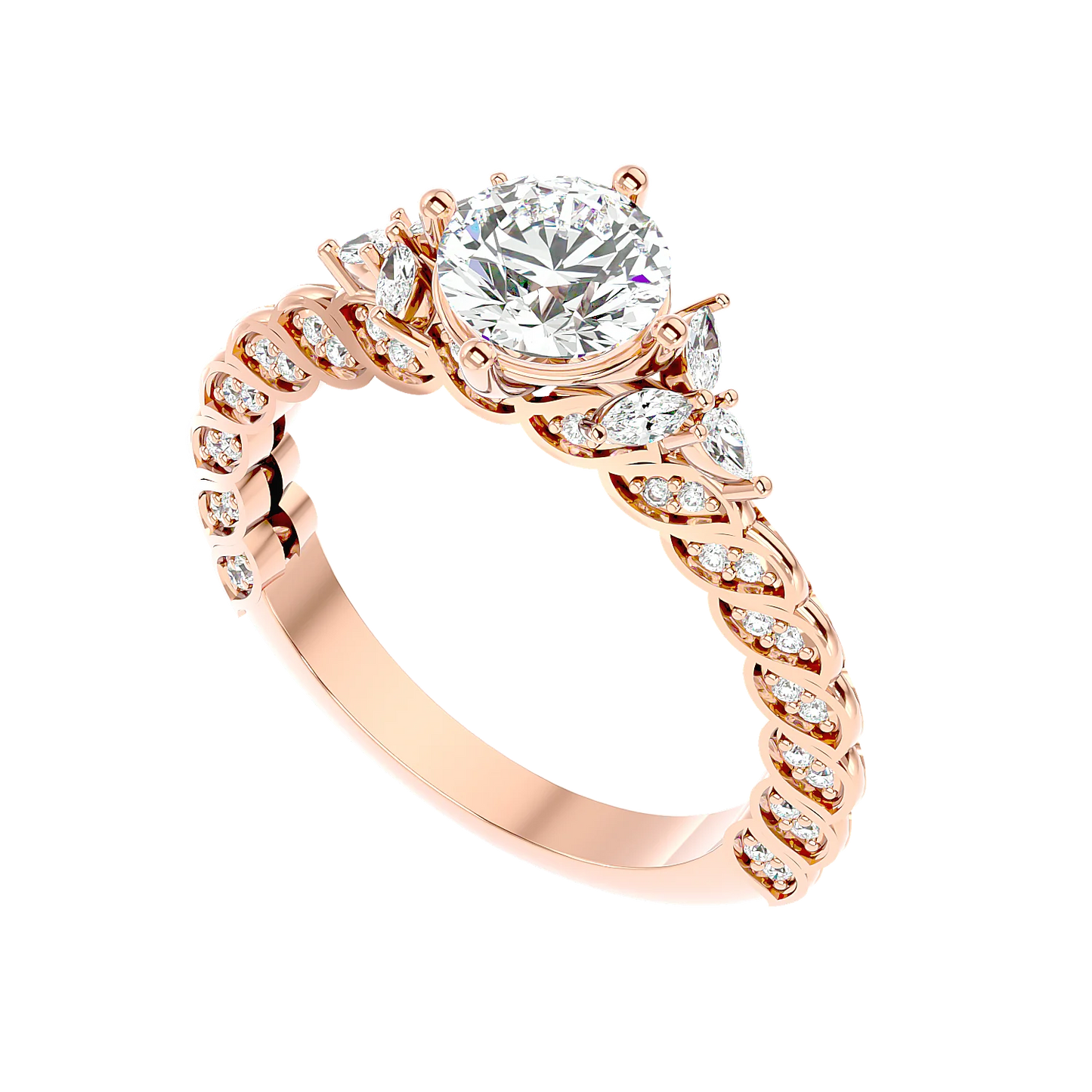 Impeccabile 0.70ct Round Lab Diamonds Ring
