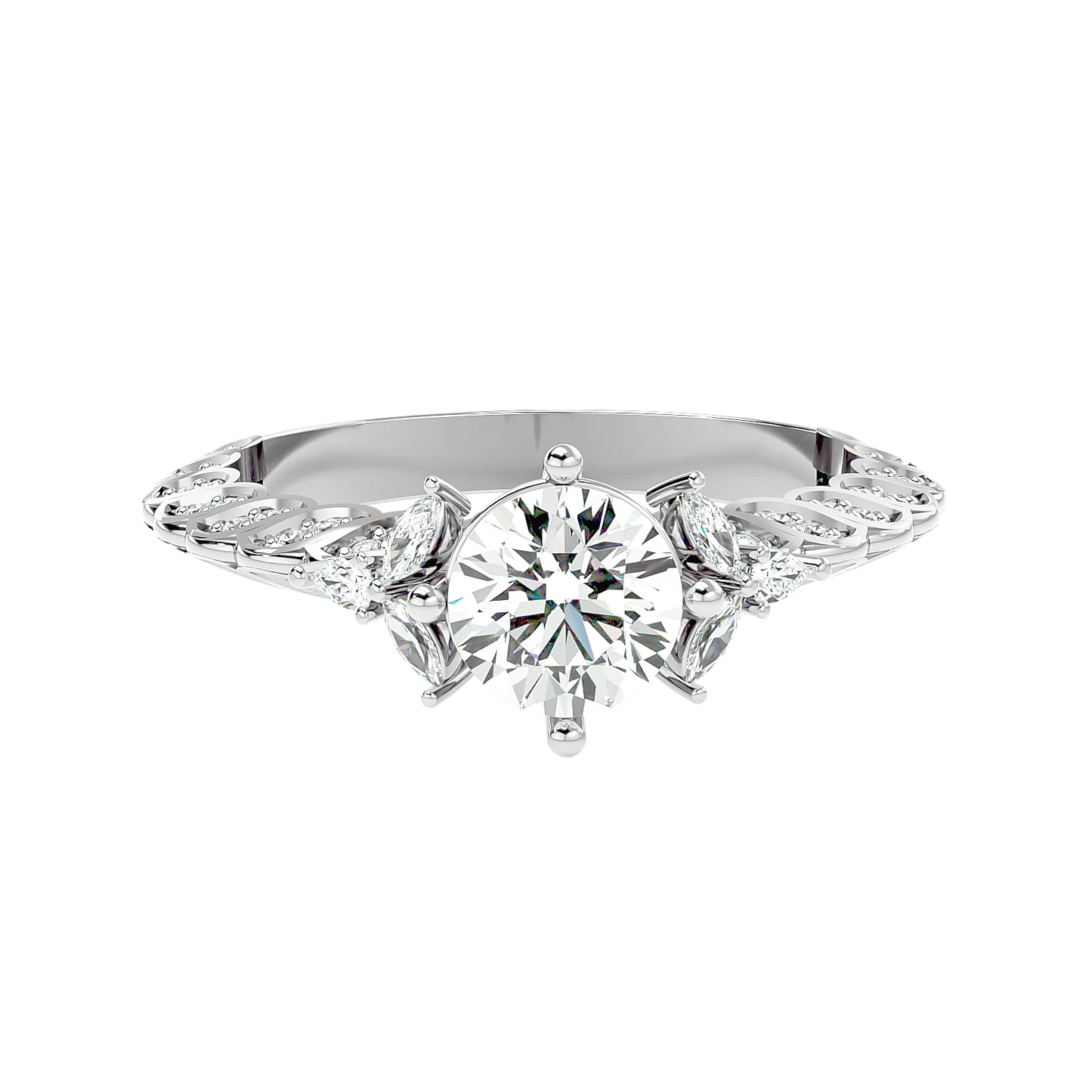 Impeccabile 0.70ct Round Lab Diamonds Ring