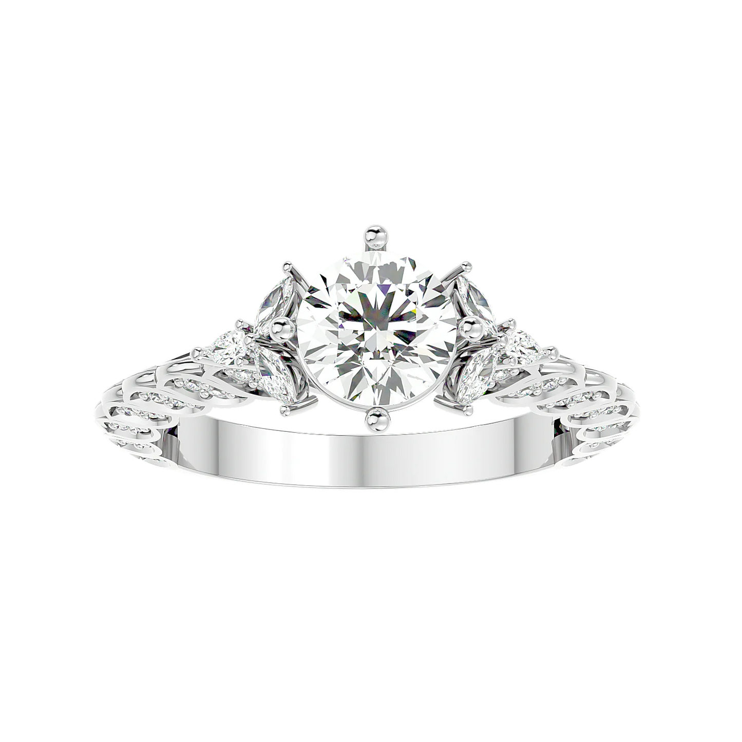 Impeccabile 0.70ct Round Lab Diamonds Ring