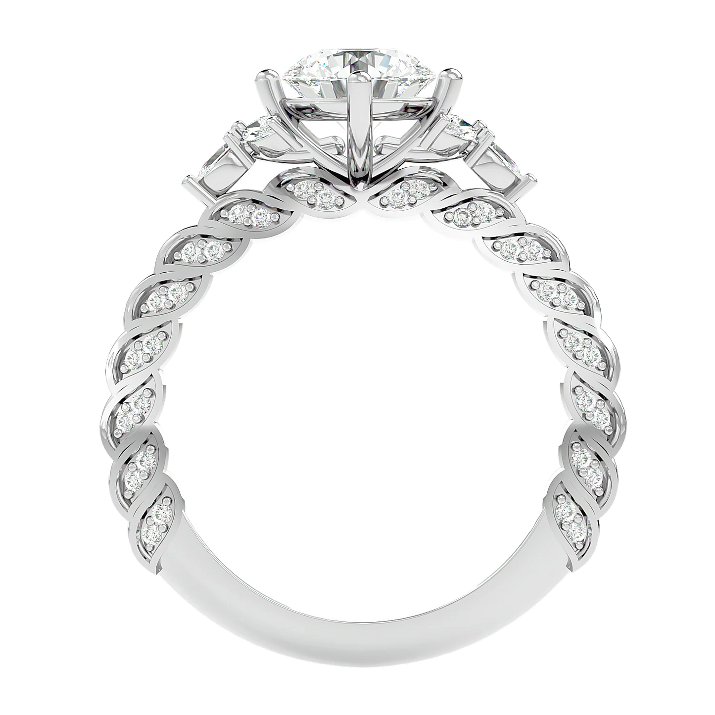 Impeccabile 0.70ct Round Lab Diamonds Ring