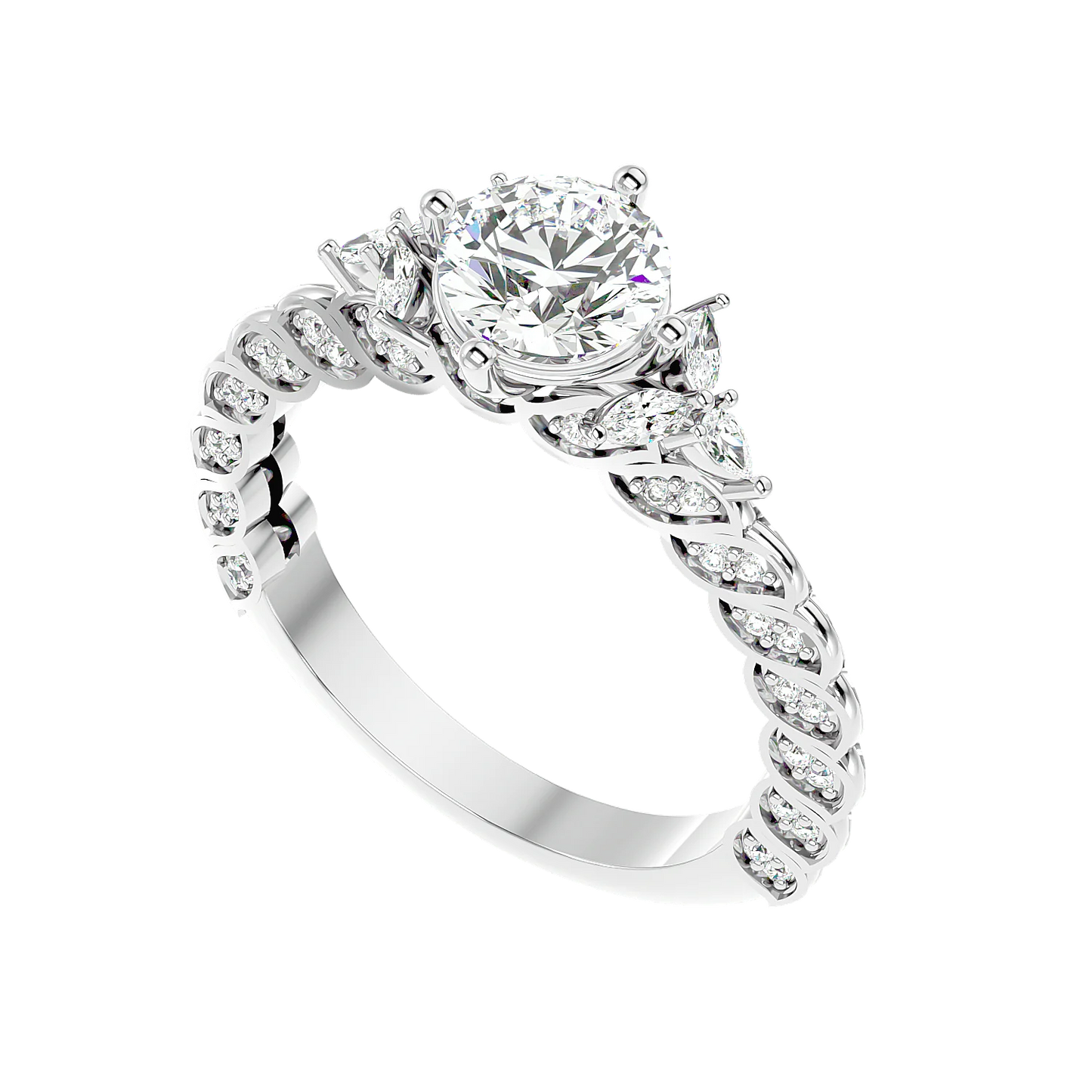 Impeccabile 0.70ct Round Lab Diamonds Ring