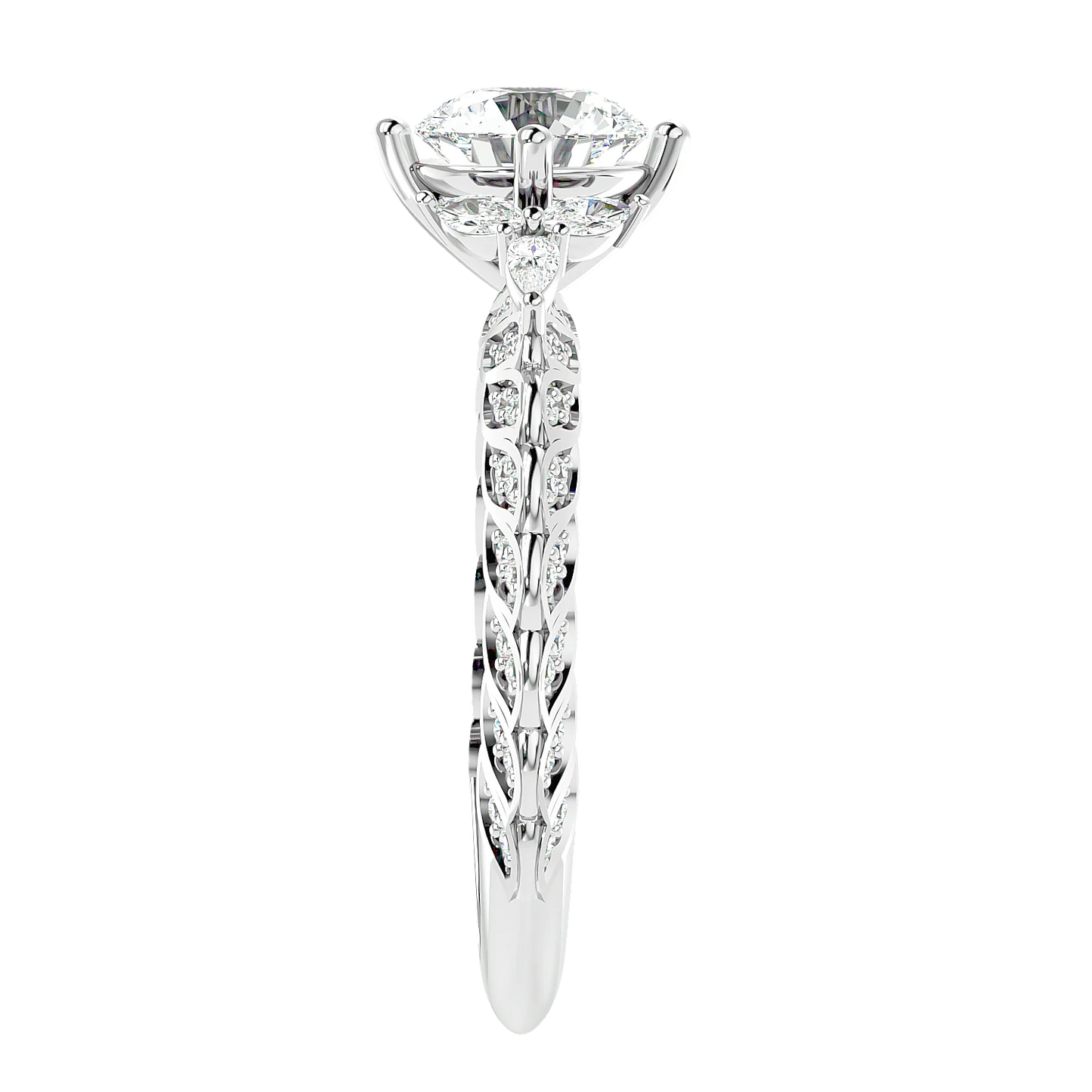 Impeccabile 0.70ct Round Lab Diamonds Ring