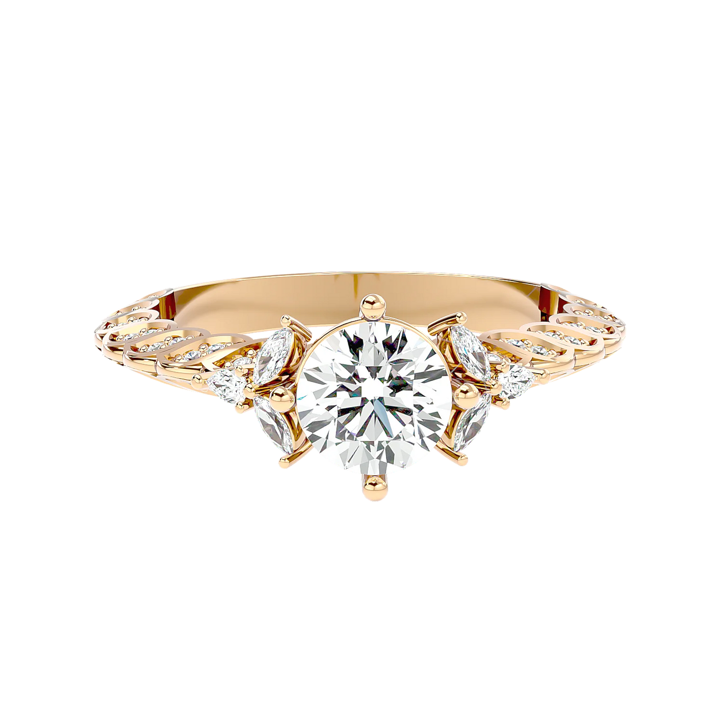 Impeccabile 0.70ct Round Lab Diamonds Ring