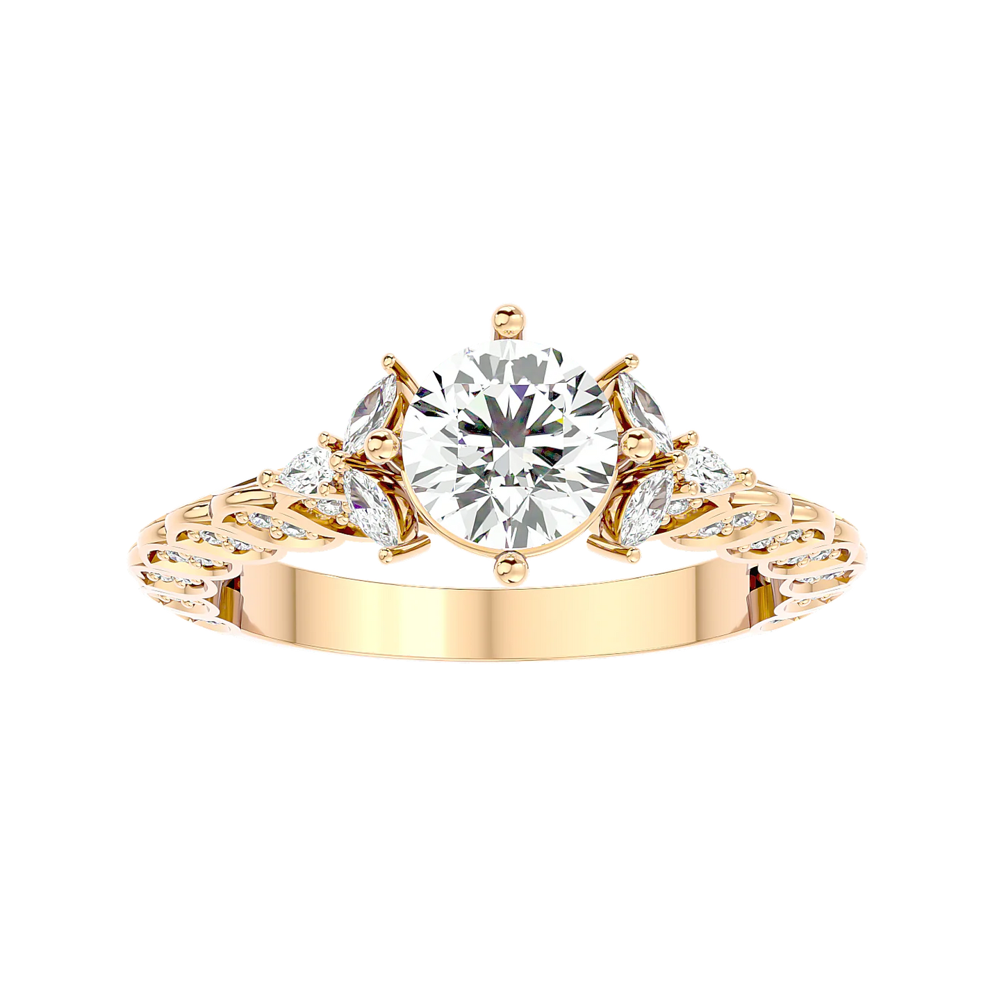 Impeccabile 0.70ct Round Lab Diamonds Ring