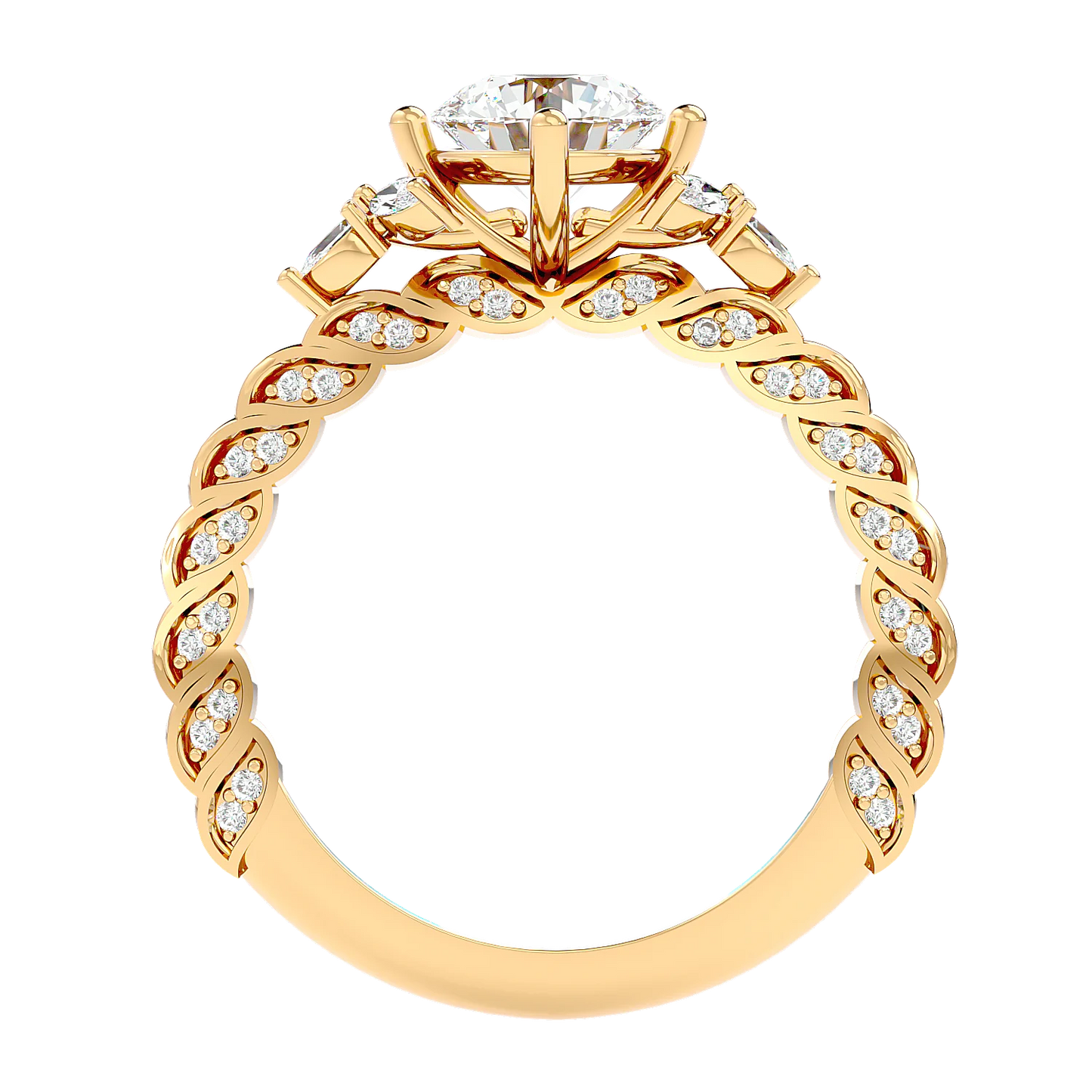 Impeccabile 0.70ct Round Lab Diamonds Ring