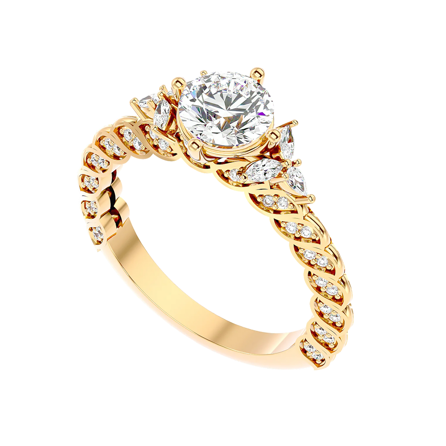 Impeccabile 0.70ct Round Lab Diamonds Ring