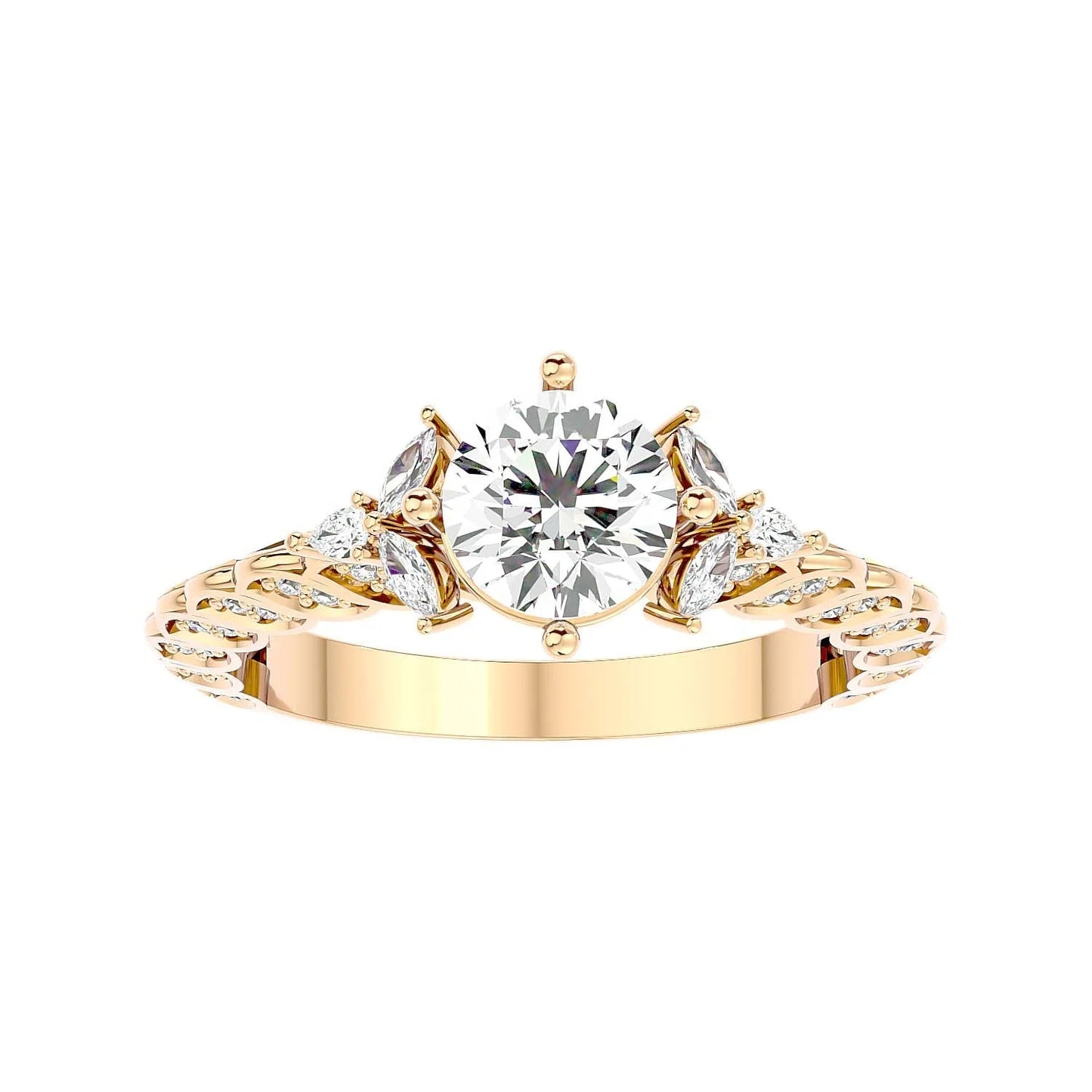 Impeccabile 0.70ct Round Lab Diamonds Ring
