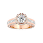 Geweldig 50 Pointer Round Halo Lab Diamond Ring