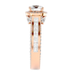 Geweldig 50 Pointer Round Halo Lab Diamond Ring