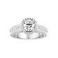 Geweldig 50 Pointer Round Halo Lab Diamond Ring