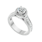 Geweldig 50 Pointer Round Halo Lab Diamond Ring