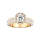 Geweldig 50 Pointer Round Halo Lab Diamond Ring