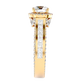 Geweldig 50 Pointer Round Halo Lab Diamond Ring