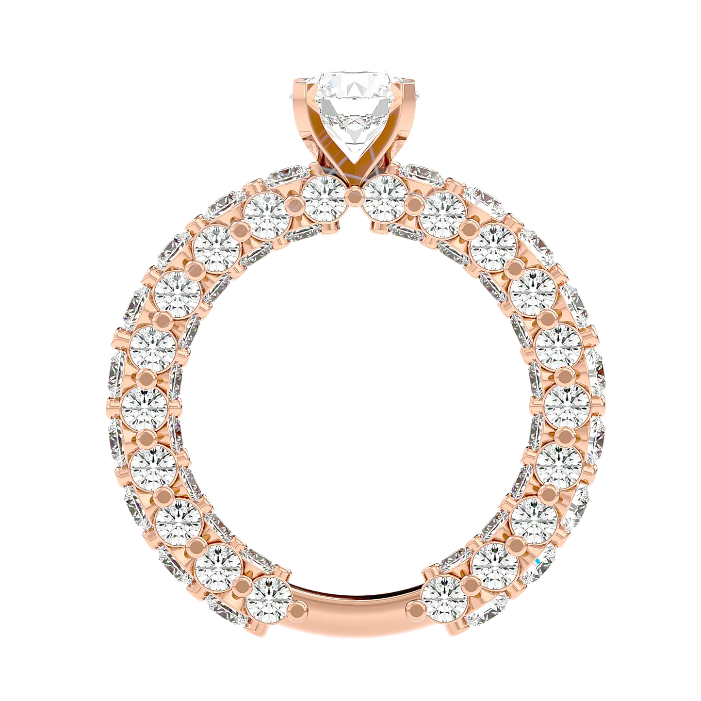 Brillar 50 Pointer Round Lab Diamond Ring