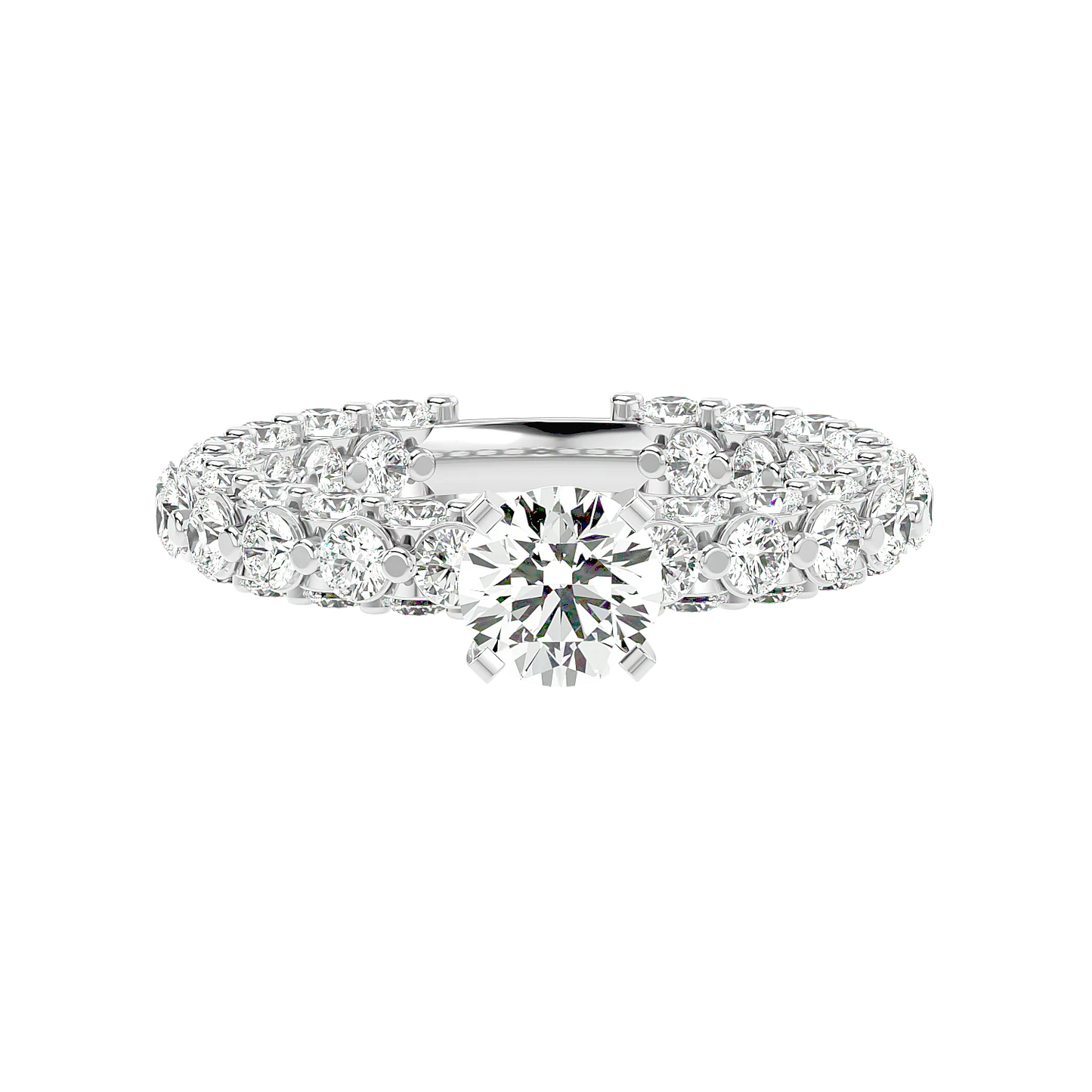 Brillar 50 Pointer Round Lab Diamond Ring