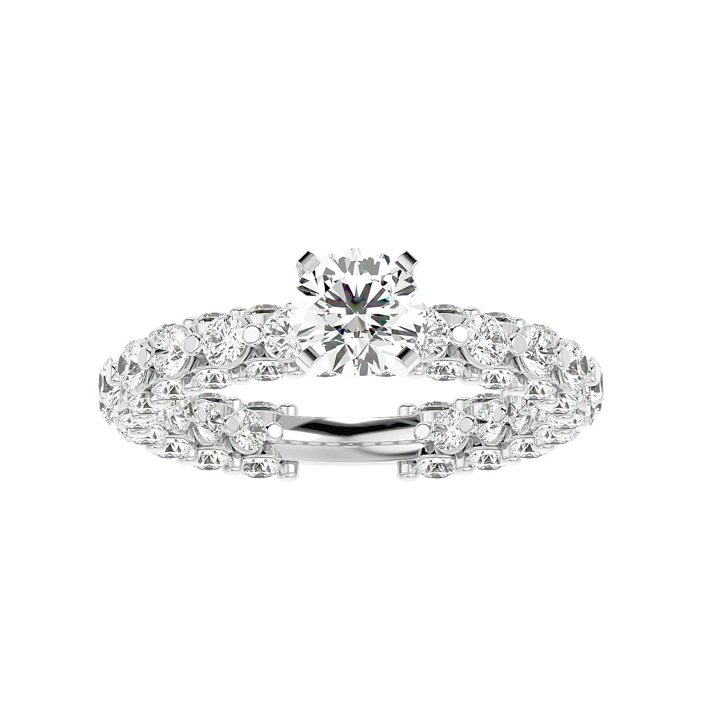 Brillar 50 Pointer Round Lab Diamond Ring